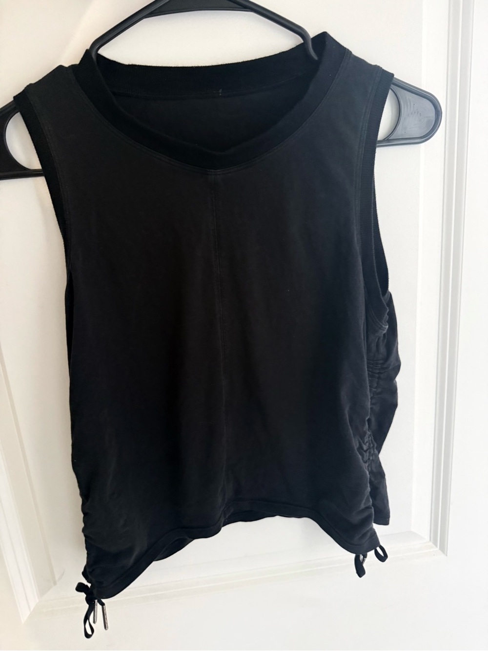 lululemon athletica Black Adjustable Drawstring Muscle Tank